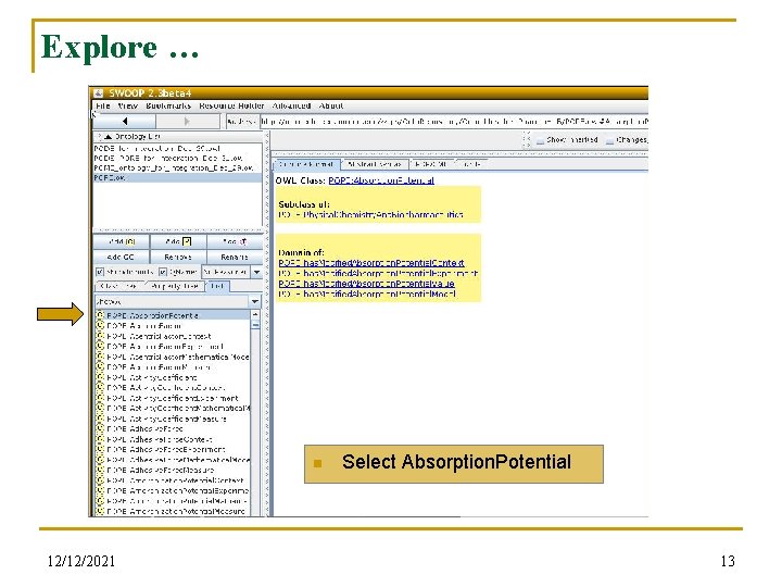 Explore … n 12/12/2021 Select Absorption. Potential 13 