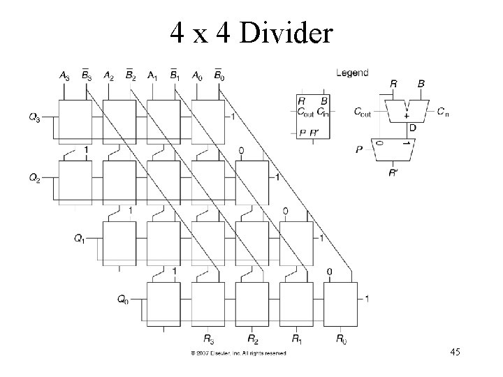 4 x 4 Divider 45 