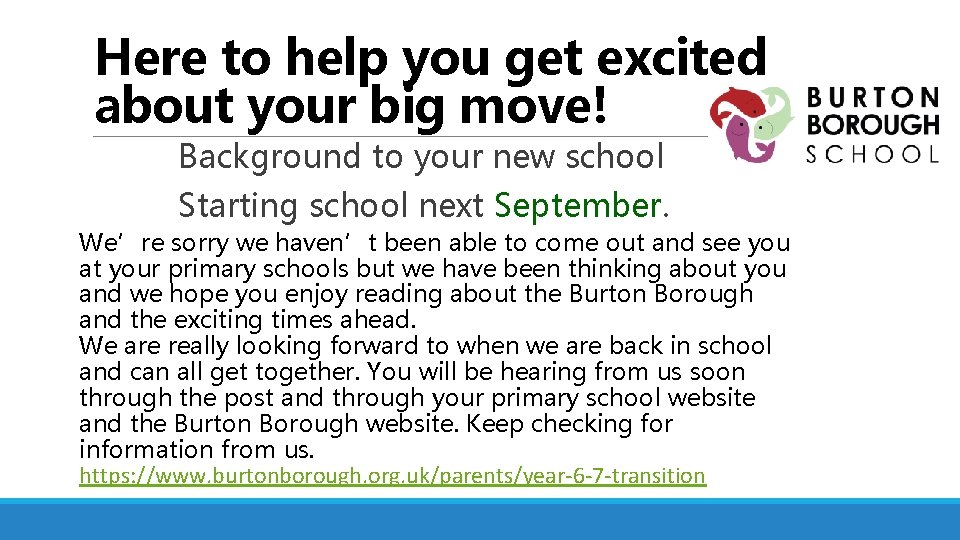 Here to help you get excited about your big move! Background to your new