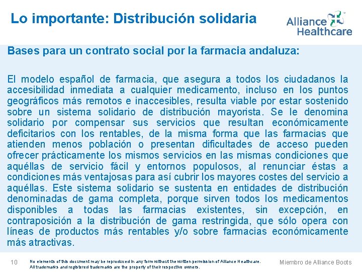 Lo importante: Distribución solidaria Bases para un contrato social por la farmacia andaluza: El