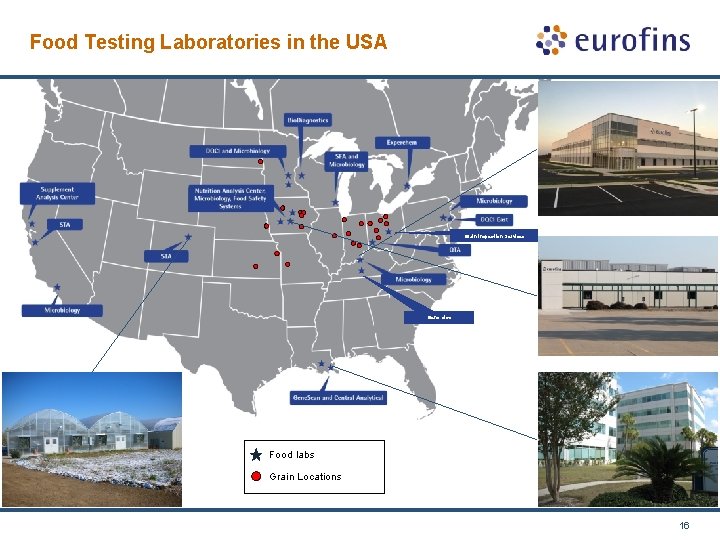 Food Testing Laboratories in the USA Grain Inspection Services Genomics Food labs Grain Locations