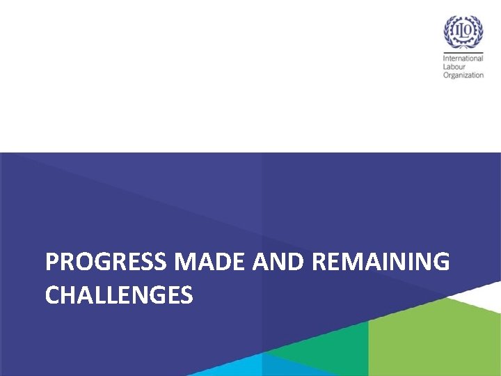 PROGRESS MADE AND REMAINING CHALLENGES 