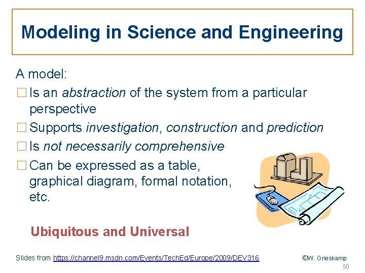 Modeling in Science and Engineering A model: □ Is an abstraction of the system
