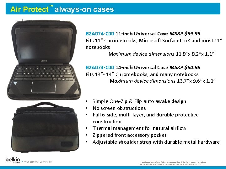 Air Protect™ always-on cases B 2 A 074 -C 00 11 -inch Universal Case