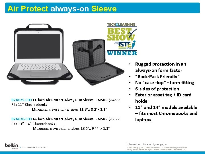 Air Protect always-on Sleeve B 2 A 075 -C 00 11 -inch Air Protect