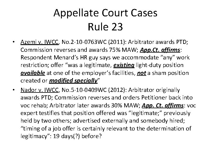 Appellate Court Cases Rule 23 • Azemi v. IWCC, No. 2 -10 -0763 WC