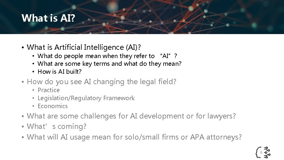 What is AI? • What is Artificial Intelligence (AI)? • What do people mean