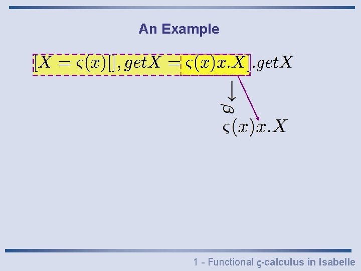 An Example 1 - Functional -calculus in Isabelle 