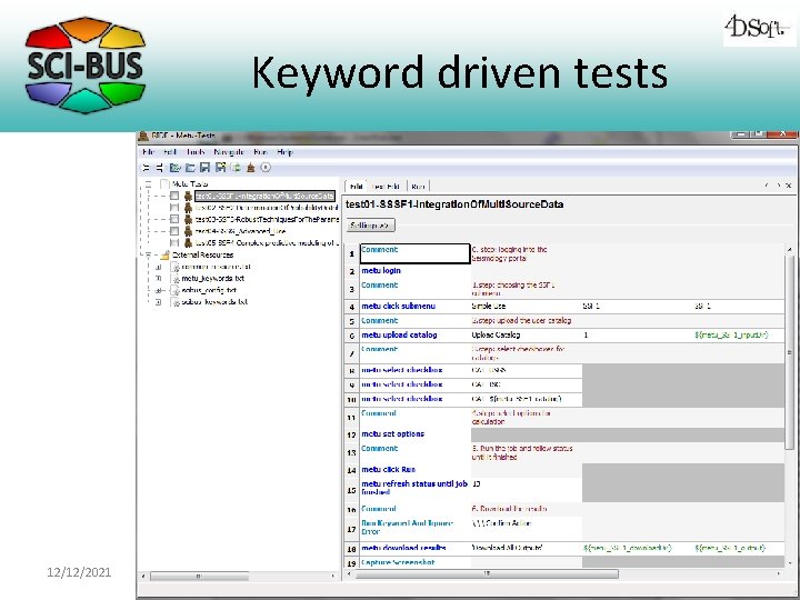 Keyword driven tests 12/12/2021 7 