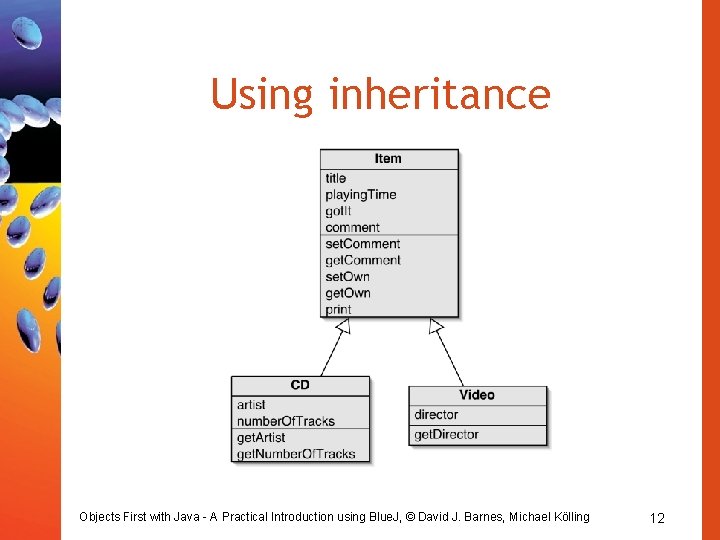 Using inheritance Objects First with Java - A Practical Introduction using Blue. J, ©