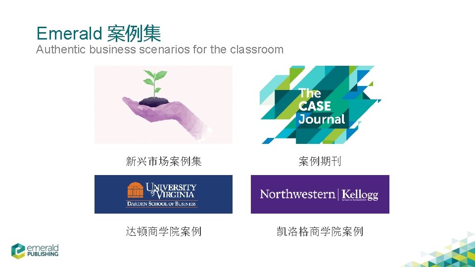 Emerald 案例集 Authentic business scenarios for the classroom 新兴市场案例集 案例期刊 达顿商学院案例 凯洛格商学院案例 