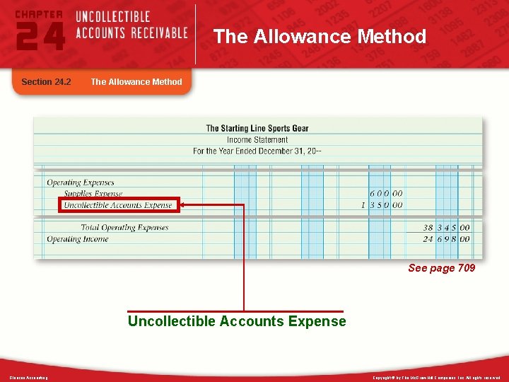 The Allowance Method Section 24. 2 The Allowance Method See page 709 Uncollectible Accounts