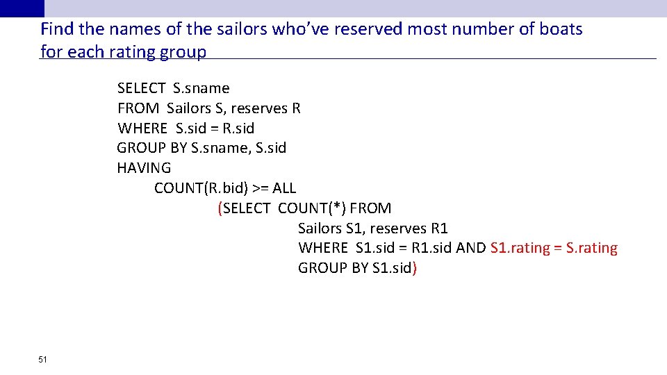 Find the names of the sailors who’ve reserved most number of boats for each