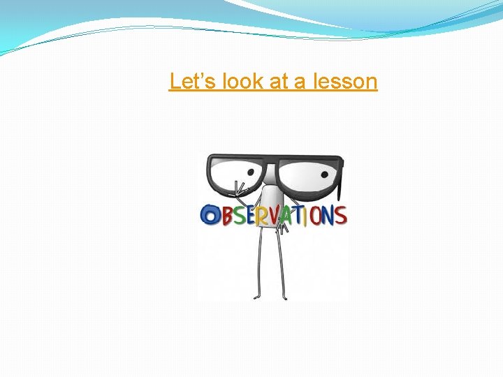 Let’s look at a lesson 