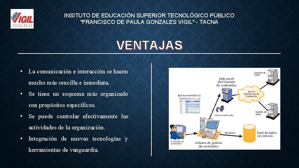 INSITUTO DE EDUCACIÓN SUPERIOR TECNOLÓGICO PÚBLICO "FRANCISCO DE PAULA GONZALES VIGIL" - TACNA VENTAJAS