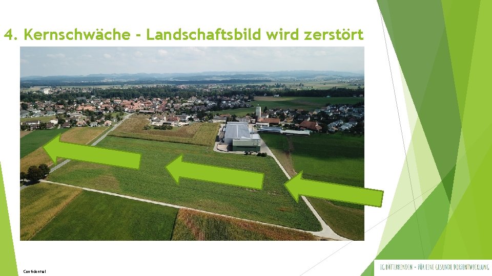 4. Kernschwäche - Landschaftsbild wird zerstört Confidential 4. Kernschwäche - Landschaftsbild wird zerstört Confidential