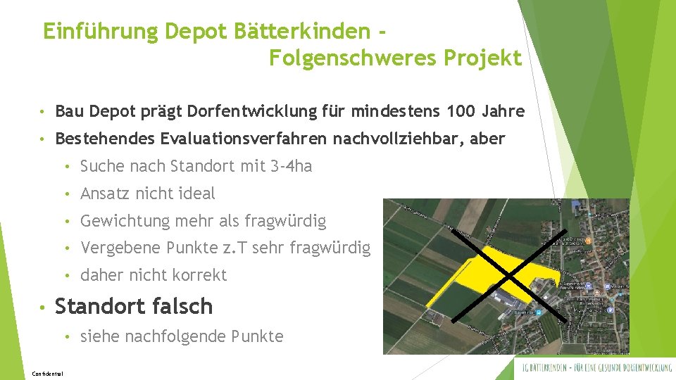 Einführung Depot Bätterkinden Folgenschweres Projekt • Bau Depot prägt Dorfentwicklung für mindestens 100 Jahre Einführung Depot Bätterkinden Folgenschweres Projekt • Bau Depot prägt Dorfentwicklung für mindestens 100 Jahre