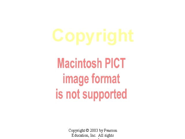 Copyright © 2003 by Pearson Education, Inc. All rights 