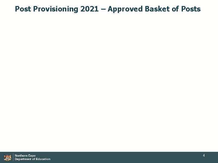 Post Provisioning 2021 – Approved Basket of Posts 4 