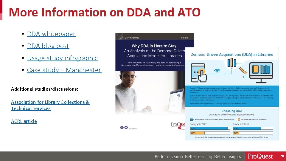 More Information on DDA and ATO • DDA whitepaper • DDA blog post •