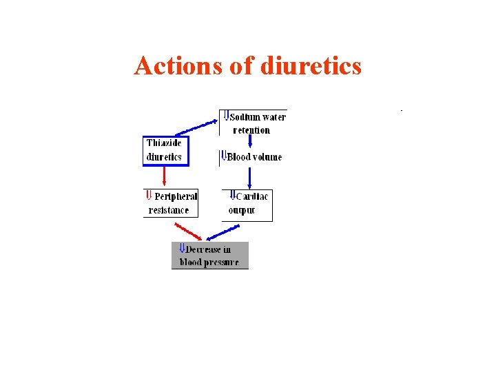 Actions of diuretics 