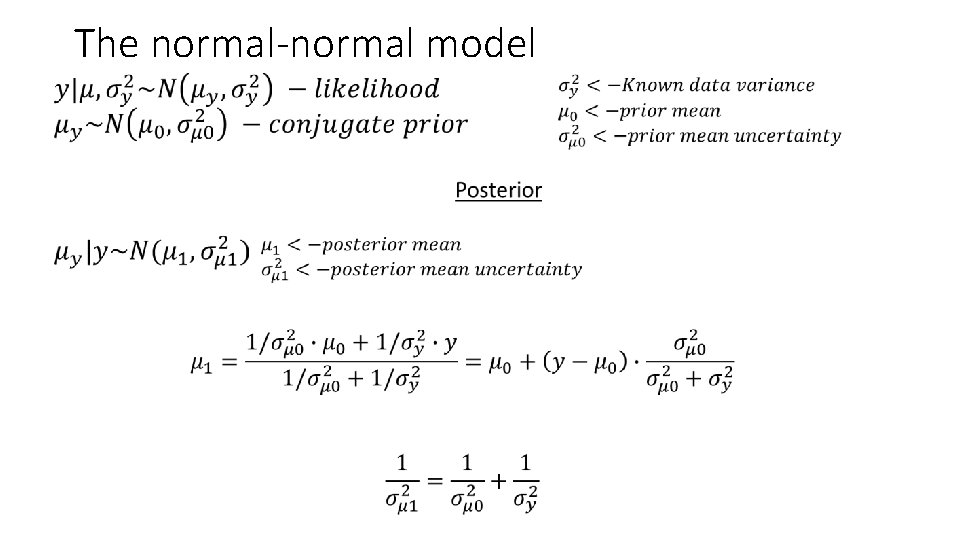 The normal-normal model • 