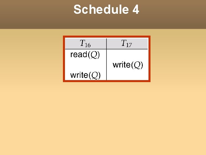 Schedule 4 