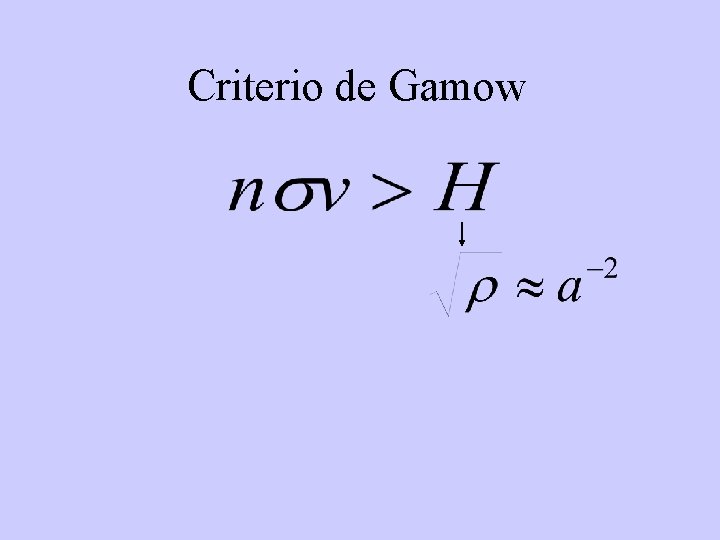 Criterio de Gamow 