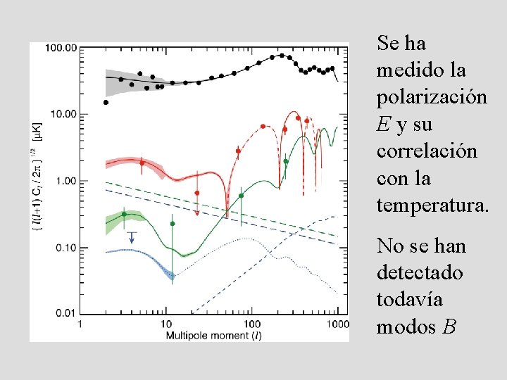 Se ha medido la polarización E y su correlación con la temperatura. No se