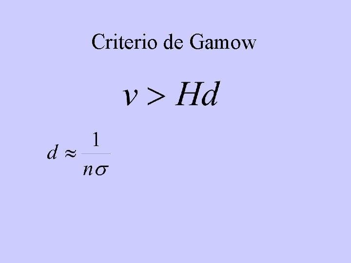 Criterio de Gamow 