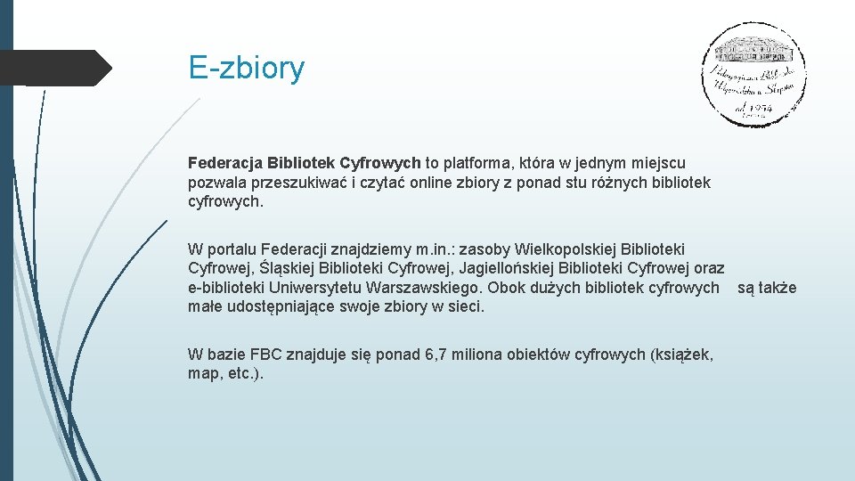 E-zbiory Federacja Bibliotek Cyfrowych to platforma, która w jednym miejscu pozwala przeszukiwać i czytać