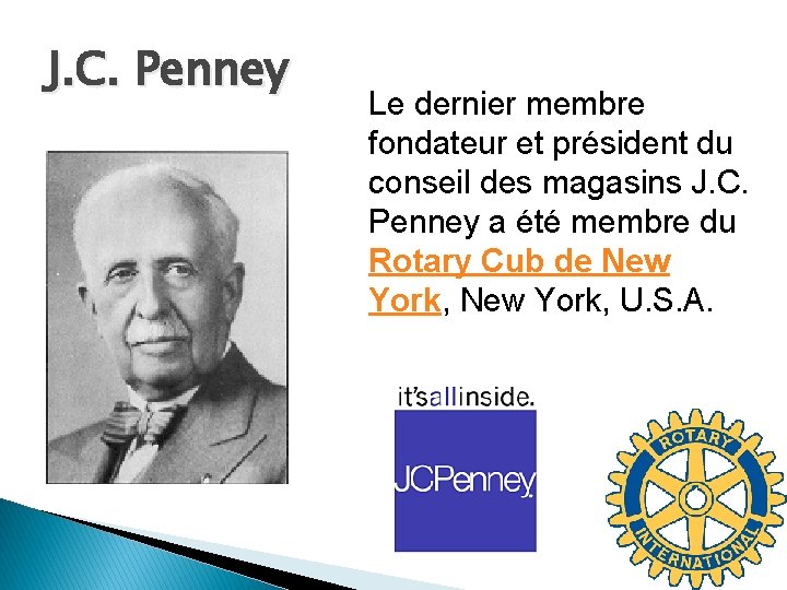 J. C. Penney Le dernier membre fondateur et président du conseil des magasins J.