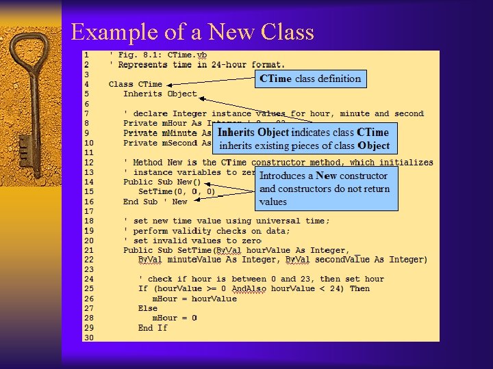 Example of a New Class 