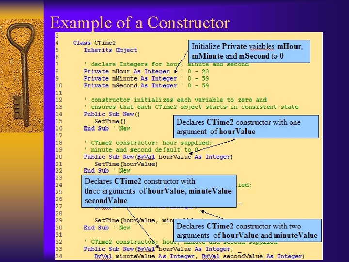 Example of a Constructor 