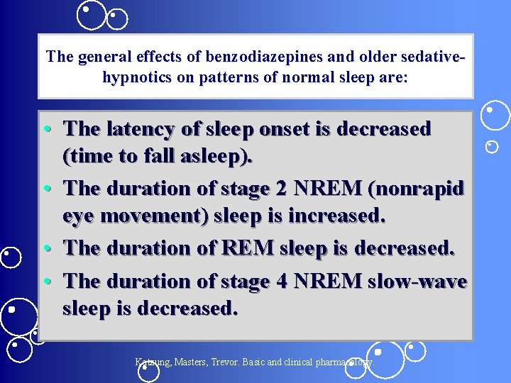The general effects of benzodiazepines and older sedativehypnotics on patterns of normal sleep are: