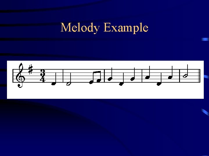 Melody Example 