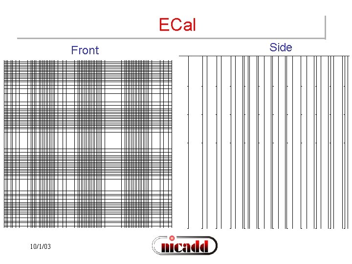ECal Front 10/1/03 Side 