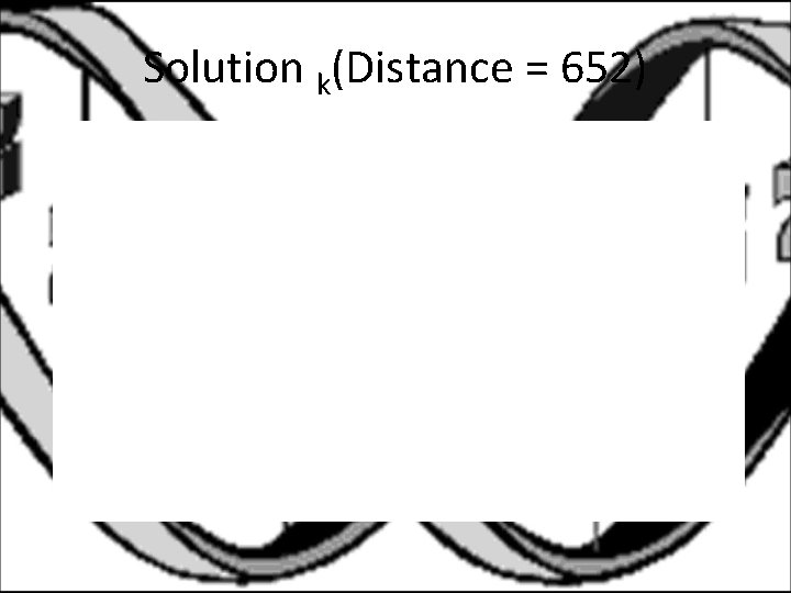 Solution k(Distance = 652) 