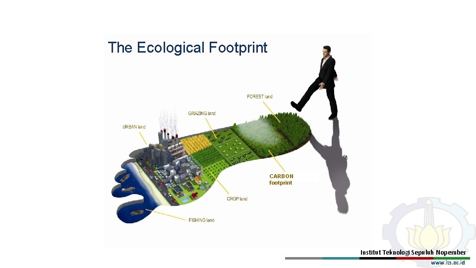 The Ecological Footprint CARBON footprint Institut Teknologi Sepuluh Nopember www. its. ac. id 