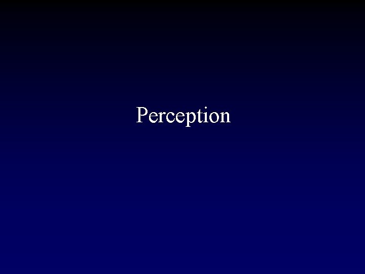 Perception 
