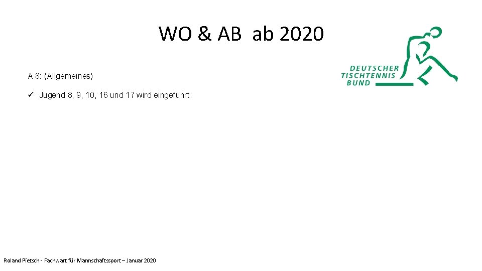 WO & AB ab 2020 A 8: (Allgemeines) ü Jugend 8, 9, 10, 16