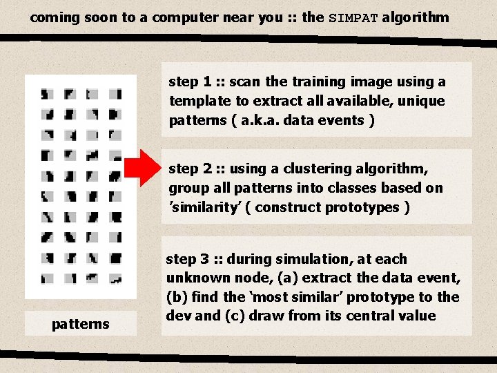 coming soon to a computer near you : : the SIMPAT algorithm step 1