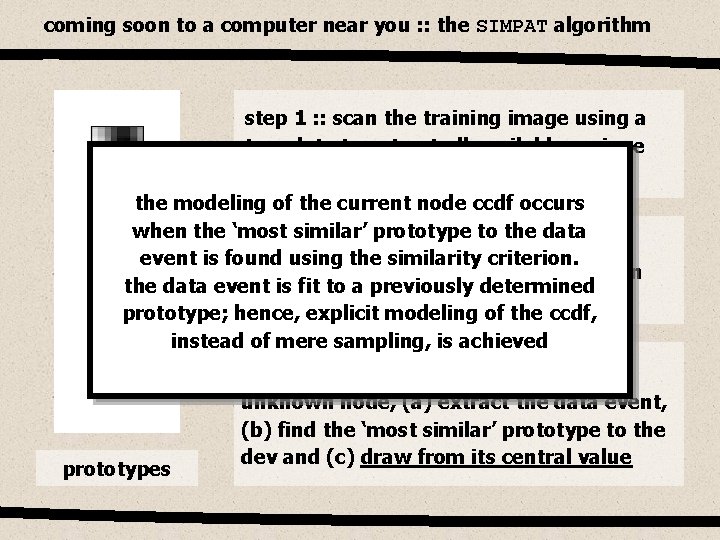 coming soon to a computer near you : : the SIMPAT algorithm step 1