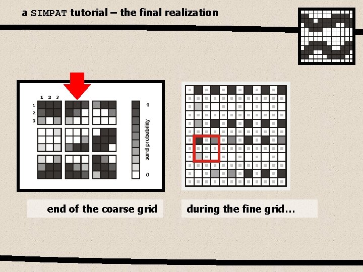 a SIMPAT tutorial – the final realization end of the coarse grid during the