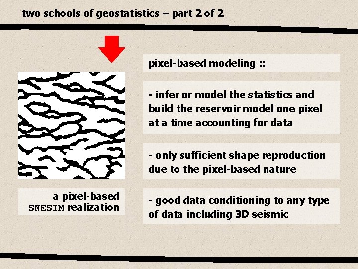 two schools of geostatistics – part 2 of 2 pixel-based modeling : : -