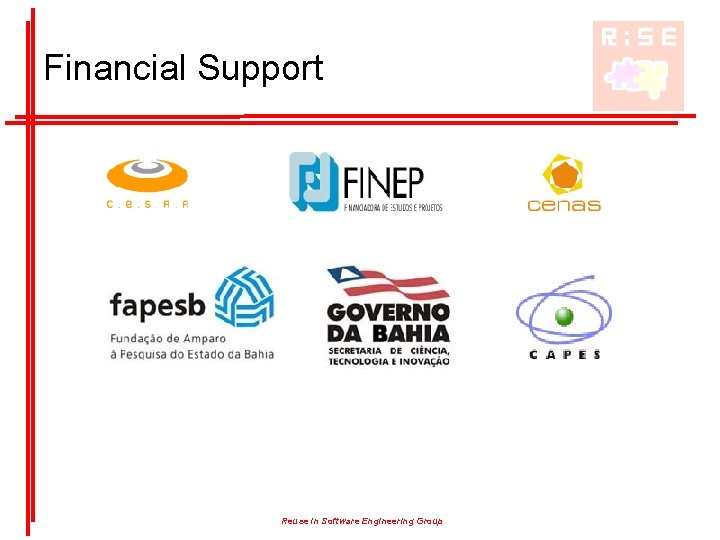 Financial Support Reuse in Software Engineering Group 