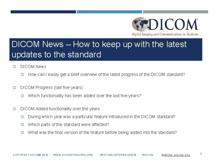 DICOM News – How to keep up with the latest updates to the standard