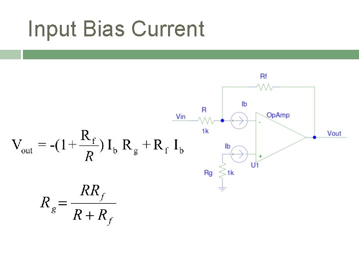 Input Bias Current 