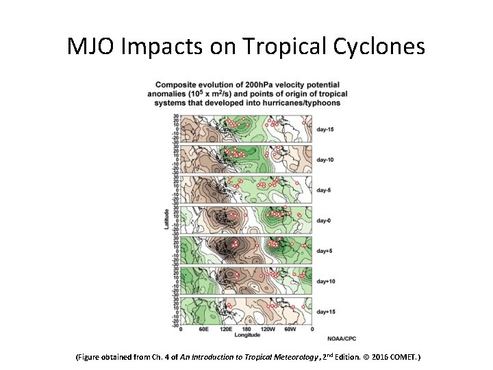 MJO Impacts on Tropical Cyclones (Figure obtained from Ch. 4 of An Introduction to