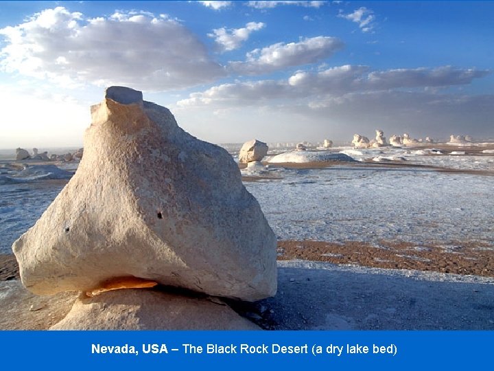 Nevada, USA – The Black Rock Desert (a dry lake bed) 